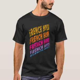 Franse Horn Musical Instrument T-shirt