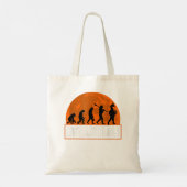 Franse Horn Player, Funny French Horn Evolution4 Tote Bag (Achterkant)