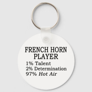 Franse Horn Player Hot Air Sleutelhanger