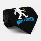 Franse Horn Player I Tooted Bigfoot Sasquatch Stropdas (Opgerold)