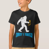 Franse Horn Player I Tooted Bigfoot Sasquatch T-shirt (Voorkant)
