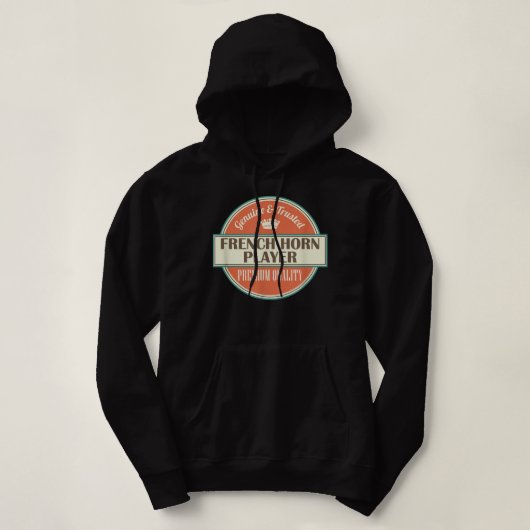 Franse Horn Player Music1 Hoodie (Design voorkant)