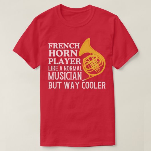 Franse Horn Player T-shirt (Design voorkant)