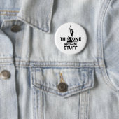 Franse Horn Stuff - Funny French Horn Music Ronde Button 5,7 Cm (In situ)