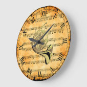 Franse Horn ~ vel Music-achtergrond ~ Grote Klok (Hoek)