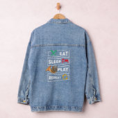 Franse Hornist Eat Sleep Play Denim Jacket (Hangar)