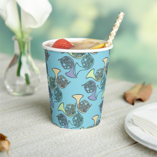 Franse Horns Band Class Papieren Bekers (Insitu)