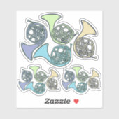 Franse Horns Band Class Sticker (Vel)