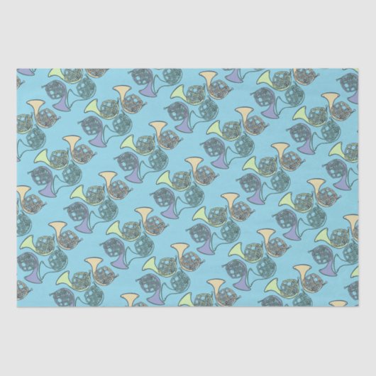 Franse Horns Band Class Tissuepapier (Voorkant)