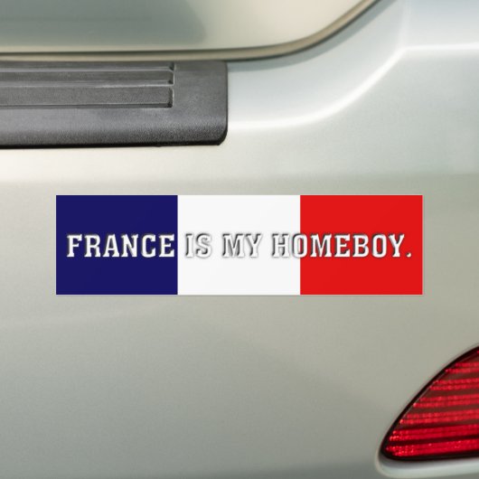 Franse huisjongen bumpersticker (Op auto)
