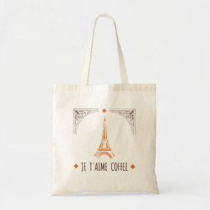 Franse I Love Coffee Bag Tote Bag