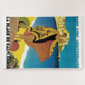 Franse illustratie van het schilderen van reiskun Legpuzzel (Horizontaal)