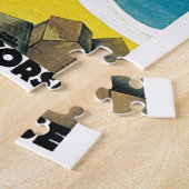  Franse illustratie van het schilderen van reiskun Legpuzzel (Zijkant)