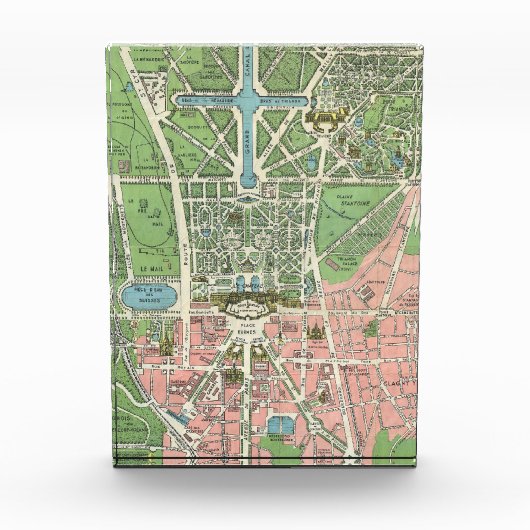 -Franse illustratiekaart Versailles Fotoblokken (Voorkant)