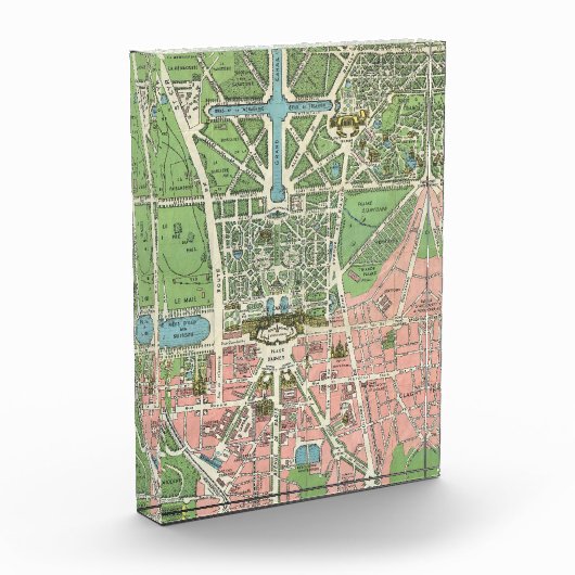 -Franse illustratiekaart Versailles Fotoblokken (Links)