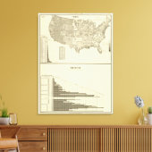 Franse immigratie canvas afdruk (Insitu (Woonkamer))