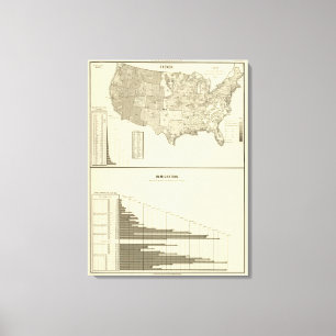 Franse immigratie canvas afdruk