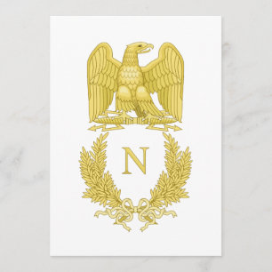 Franse Imperial Emblem Napoleon I-uitnodiging Kaart