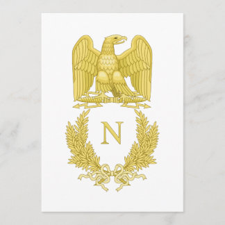 Franse Imperial Emblem Napoleon I-uitnodiging Kaart