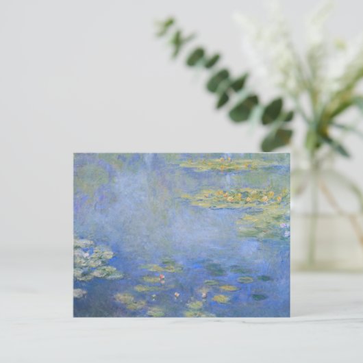 Franse impressionisme Claude Monet Waterlilies Briefkaart (Staand voorkant)