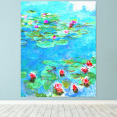 Franse impressionist Claude Monet Water Lilies Canvas Afdruk (Insitu (Houten vloer))