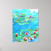 Franse impressionist Claude Monet Water Lilies Canvas Afdruk (Voorkant)