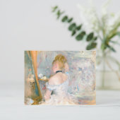 Franse impressionist Woman Painting Briefkaart (Staand voorkant)