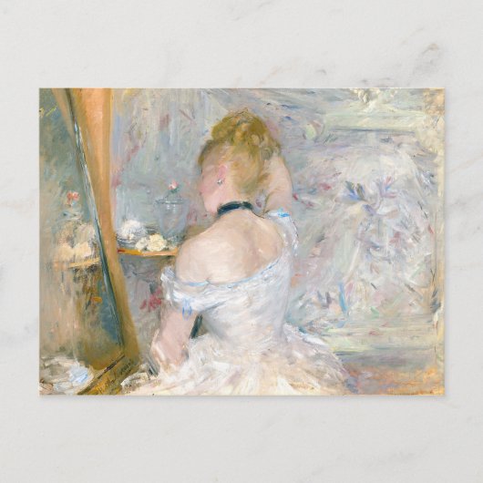 Franse impressionist Woman Painting Briefkaart (Voorkant)