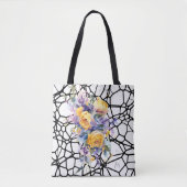 Franse Inspiratie Chic Yellow Artistic Rozen Tote Bag (Voorkant)