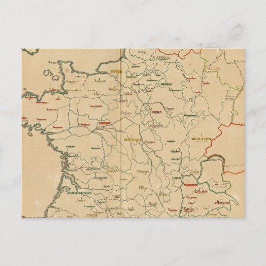 Franse instellingen briefkaart (Voorkant)