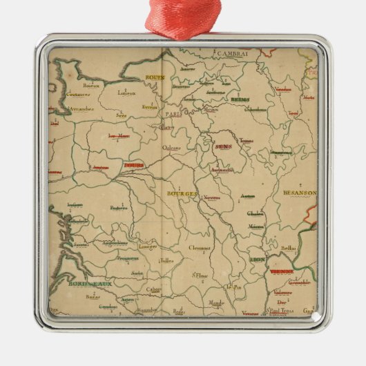 Franse instellingen metalen ornament (Voorkant)