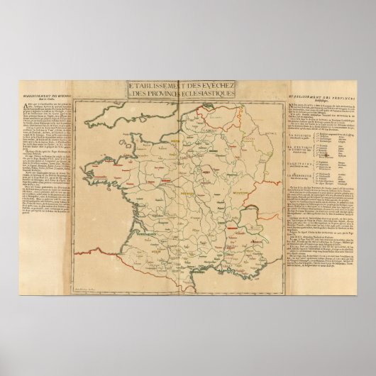 Franse instellingen poster (Voorkant)