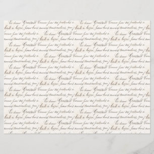 Franse Jardin Handgeschreven Manuscript Nota