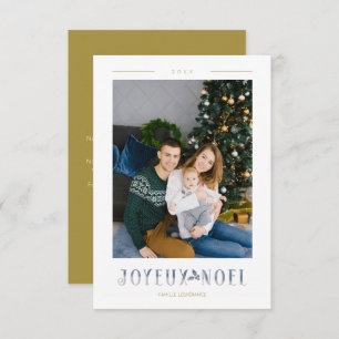 Franse Joyeux Noël Modern Calligrafie Aangepaste f