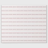 Franse Joyeux Noël rode streep Kerstmis Cadeaupapier (Vlak)