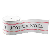 Franse Joyeux Noël rode streep Kerstmis Grosgrain Lint (Spoel)