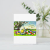 FRANSE JOYUEUX PAQUES BRIEFKAART (Staand voorkant)