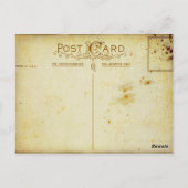 Franse Jurk vorm Naaimachine Briefkaart (Achterkant)