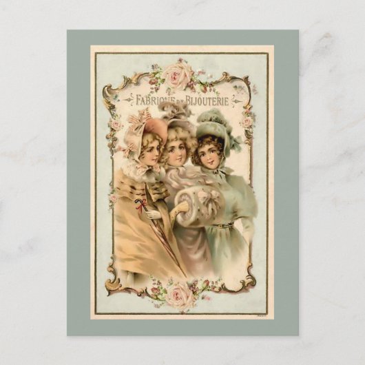 Franse juwelenfabriek en Briefkaart (Voorkant)