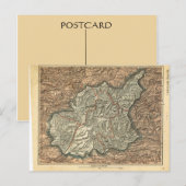 Franse kaart, Alpes Basse Briefkaart (Voorkant / Achterkant)