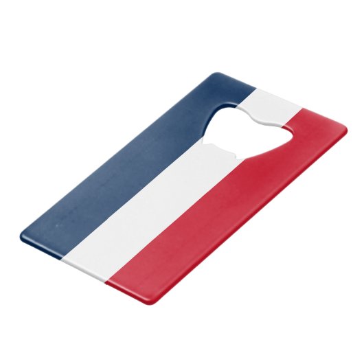 Franse Kaart Fles Opener Creditkaart Flessenopener (Achterkant Gekanteld)