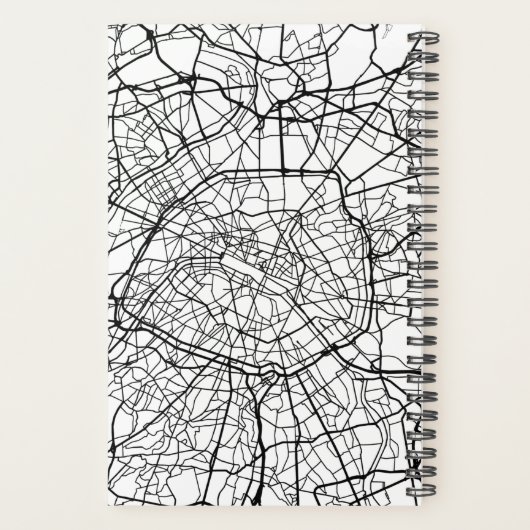Franse kaart Parijs 2022 Planner (Achterkant)