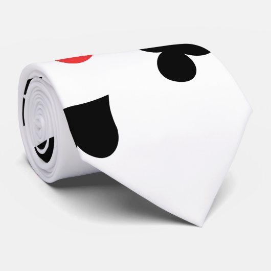 Franse kaart stropdas (Opgerold)