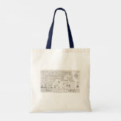Franse kaart van Canada (Québec) door Champlain 16 Tote Bag (Achterkant)