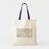 Franse kaart van Canada (Québec) door Champlain 16 Tote Bag (Voorkant)