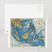  Franse kaart van Indonesië (Voorkant / Achterkant)