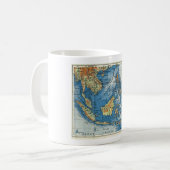 Franse kaart van Indonesië Koffiemok (Voorkant links)
