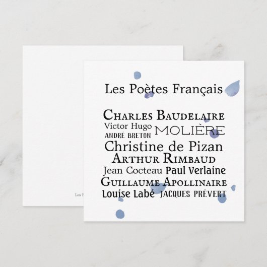 Franse Kaart voor bloemkool (Voorkant / Achterkant)