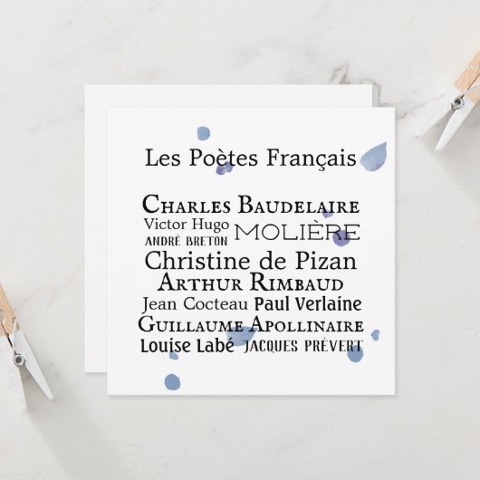 Franse Kaart voor bloemkool (Voorkant / Achterkant in situ)