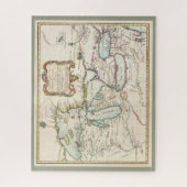  Franse kaart voor de Grote Meren in Canada / Amer Legpuzzel (Verticaal)